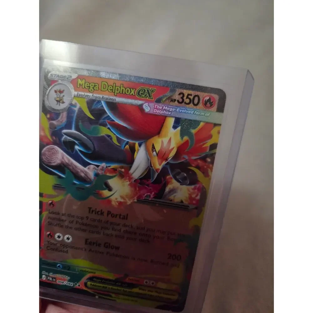 Mega Delphox ex 008/084 Double Rare Pitch Black Pokemon New